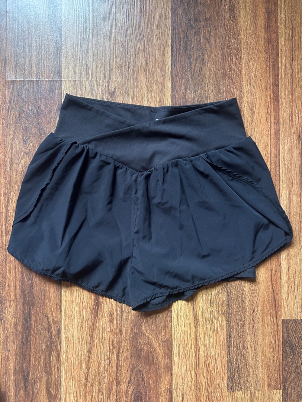 PacSun Black Crossover Waist Athletic Shorts
